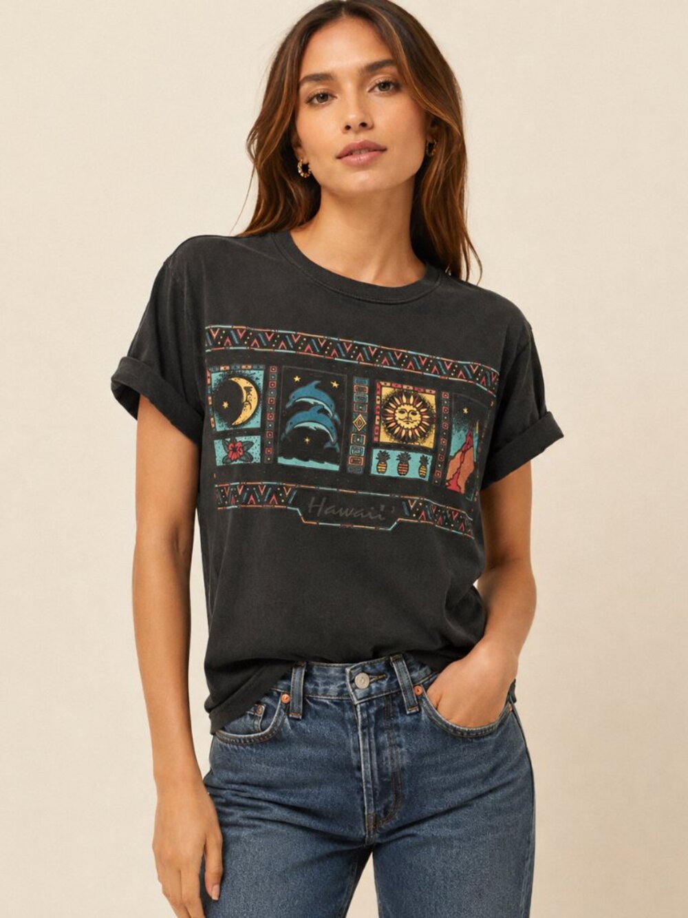 Vintage Hawaii Graphic Shirt - Medium